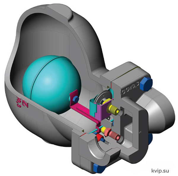 AYVAZ SK-50 1 поплавковый конденсатоотводчик со встроенным воздушником_Р0